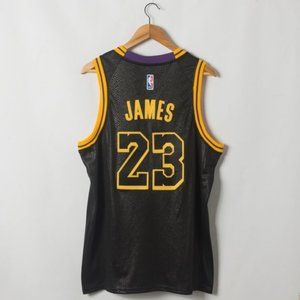 lebron lakers jersey black